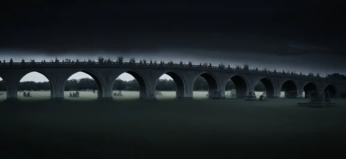 ribblehead viaduct,viaduct,chmarossky viaduct,sweeping viaduct,railway bridge,concrete bridge,tangshan railway bridge,railroad bridge,highway bridge,train cemetery,aqueduct,hangman's bridge,ghost train,under the bridge,arch bridge,angel bridge,bridge piers,hogwarts express,tied-arch bridge,intercity,Illustration,Realistic Fantasy,Realistic Fantasy 46