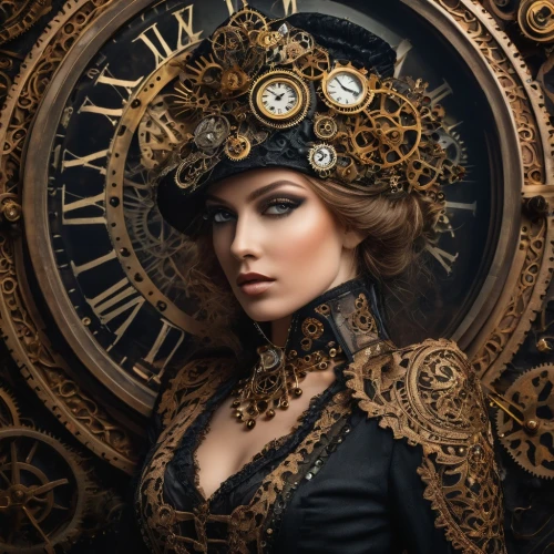 steampunk gears,clockmaker,steampunk,ornate pocket watch,clockwork,grandfather clock,time spiral,timepiece,victorian lady,clock face,watchmaker,the carnival of venice,venetian mask,victorian style,ladies pocket watch,golden wreath,clocks,wall clock,chronometer,wind rose,Photography,General,Fantasy