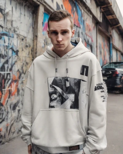sweatshirt,street fashion,hoodie,pullover,boys fashion,city ​​portrait,acker hummel,photos on clothes line,photo session in torn clothes,apparel,acronym,online shop,acne,outerwear,long-sleeved t-shirt,men's wear,boy model,fashion street,online store,raf,Photography,Realistic