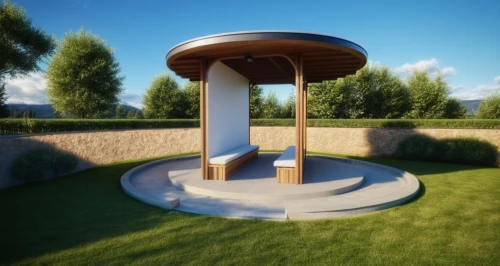 3d rendering,corten steel,outdoor table,spa water fountain,water well,wooden mockup,pop up gazebo,stone pedestal,pizza oven,outdoor structure,water tank,wishing well,pergola,gazebo,water feature,stone fountain,round house,k13 submarine memorial park,render,3d render,Photography,General,Realistic