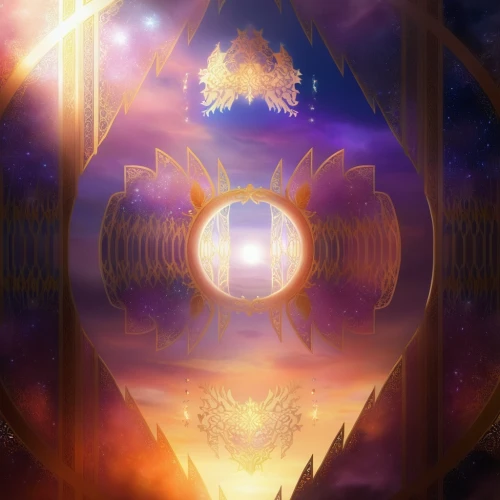 astral traveler,yantra,metatron's cube,the pillar of light,crown chakra,chakra square,dimensional,sunburst background,inner space,aura,dimension,portal,fractal environment,ascension,reverse sun,chakra,arc,transcendence,flow of time,time spiral,Illustration,Realistic Fantasy,Realistic Fantasy 01