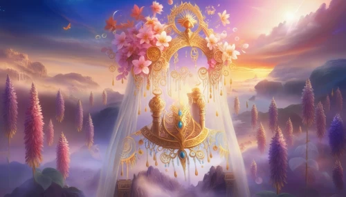 sacred lotus,fairy chimney,fairy world,fantasy landscape,the pillar of light,fantasy picture,skyflower,fantasy world,crown chakra,somtum,astral traveler,temples,heavenly ladder,world digital painting,3d fantasy,white temple,kingdom,dream world,heaven gate,temple fade,Illustration,Realistic Fantasy,Realistic Fantasy 01