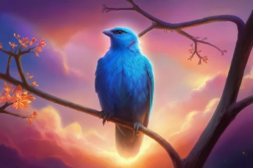 blue bird,night bird,bird painting,nocturnal bird,blue parrot,bluebird perched,twitter bird,blue birds and blossom,bird on tree,twitter logo,owl background,bird on the tree,blue parakeet,bluebird,bird on branch,3d crow,bird in tree,bird illustration,nature bird,mountain bluebird,Illustration,Realistic Fantasy,Realistic Fantasy 01