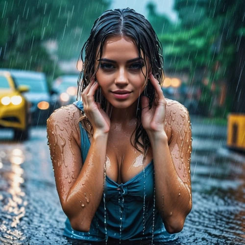 in the rain,wet,wet girl,rain shower,walking in the rain,wet smartphone,rainy,drenched,girl washes the car,umbrella,rain,rainy day,pouring,rain drops,rain suit,raincoat,raining,rainy weather,rain on window,fox in the rain,Photography,General,Realistic