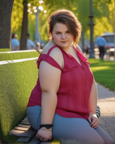plus-size model,red bench,senior photos,park bench,plus-size,portrait photography,in the park,17-50,sitting on a chair,outdoor bench,portrait background,plus-sized,bench,keto,belarus byn,woman sitting,fat,red russian,female model,portrait photographers,Photography,General,Realistic