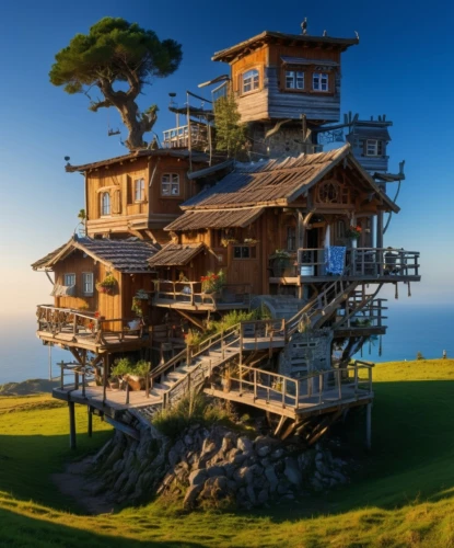 tree house hotel,tree house,treehouse,stilt house,stilt houses,hanging houses,log home,wooden construction,wooden house,dunes house,house in mountains,eco-construction,sky apartment,holiday home,timber house,wooden houses,cubic house,house in the mountains,seaside resort,cube stilt houses,Photography,General,Realistic