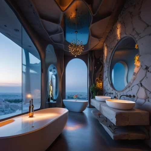 luxury bathroom,penthouse apartment,great room,luxury hotel,luxury,ornate room,luxurious,luxury home interior,interior design,luxury property,mirror house,beauty room,hotel w barcelona,bathtub,luxury real estate,bathroom,shower bar,modern decor,modern minimalist bathroom,riad,Photography,General,Natural