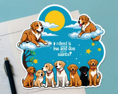 animal stickers,clipart sticker,christmas stickers,stickers,sticker,rescue dogs,retriever,dog illustration,basset fauve de bretagne,regulorum,golden retriever,golden retriver,pentagon shape sticker,greetting card,retrieve,rescue,dog line art,labrador retriever,on a transparent background,nova scotia duck tolling retriever,Unique,Design,Sticker