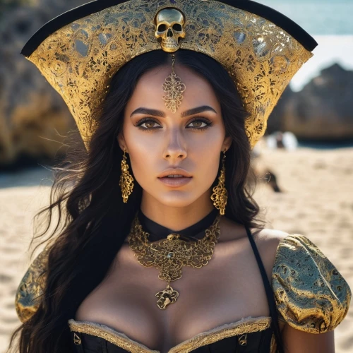 cleopatra,arabian,catrina calavera,pirate,sombrero,matador,catrina,la catrina,moana,arab,mexican,pirate treasure,wonderwoman,warrior woman,goddess,sorceress,fantasy woman,leather hat,black pearl,sexy woman,Photography,General,Commercial