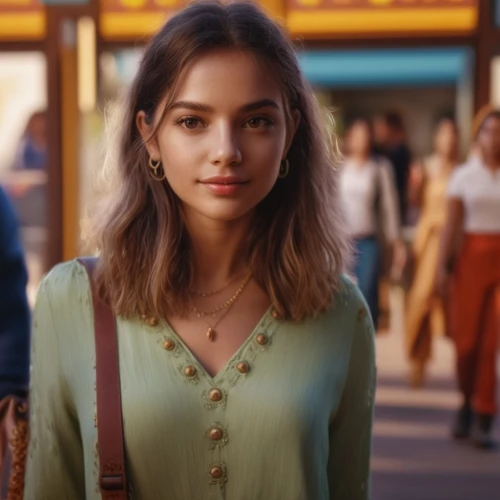 valerian,beautiful girl with flowers,vanessa (butterfly),on the street,pretty young woman,necklace,maya,young woman,cinnamon girl,girl portrait,sofia,passenger,boho,green dress,yellow purse,girl in a long,romantic look,beautiful girl,shopping icon,the girl at the station,Photography,General,Commercial