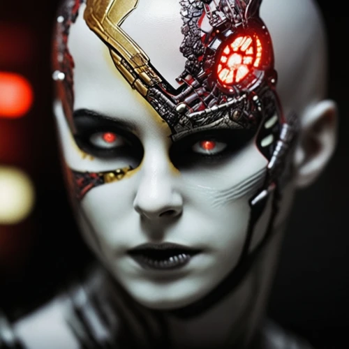 darth talon,cyborg,face paint,alien warrior,with the mask,ironman,iron mask hero,head woman,sci fi,droid,ffp2 mask,cybernetics,light mask,biomechanical,widow,face painting,skull mask,wreck self,bodypaint,headgear,Photography,General,Sci-Fi