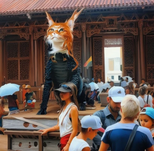 ancient parade,fushimi inari-taisha shrine,asian costume,fushimi inari shrine,chinese pastoral cat,senso-ji,costume festival,hoian,taiwanese opera,chiang mai,cat warrior,gwangokji,kiyomizu-dera,sōmen,parade,kiyomizu,ancient costume,child fox,korean culture,thai temple,Illustration,Paper based,Paper Based 04