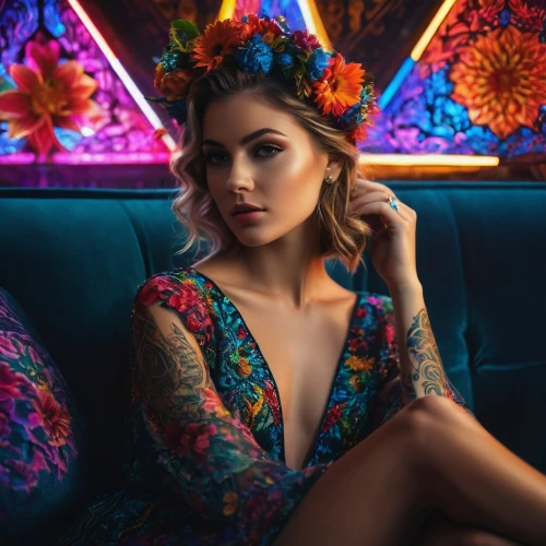 colorful floral,floral,floral dress,retro flowers,vintage floral,floral background,tattoo girl,boho,beautiful girl with flowers,cocktail dress,floral chair,lei flowers,catrina calavera,girl in flowers,floral heart,flowered tie,boho art,colorful roses,floral frame,colorful flowers,Photography,General,Fantasy