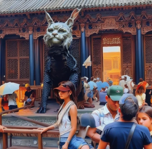 chinese temple,hanging temple,forbidden palace,buddhist temple,china town,dragon palace hotel,asian lamp,chiang mai,big buddha,chinese dragon,vietnam,lion fountain,chinatown,epcot center,thai buddha,garuda,cultural tourism,summer palace,grand palace,ancient parade,Illustration,Paper based,Paper Based 04