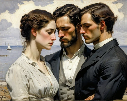 three masted,young couple,romantic portrait,bougereau,three masted sailing ship,sailors,la violetta,lover's grief,barberini,the people in the sea,man and wife,the victorian era,courtship,group of people,gothic portrait,mother and father,the dawn family,parfum,italian painter,wright brothers