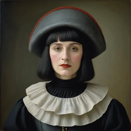 portrait of a girl,portrait of a woman,woman's hat,gothic portrait,woman portrait,beret,the hat of the woman,vintage female portrait,portrait of christi,artist portrait,girl portrait,girl wearing hat,the hat-female,black hat,self-portrait,portrait,bloned portrait,young woman,girl with a pearl earring,woman's face,Art,Artistic Painting,Artistic Painting 02