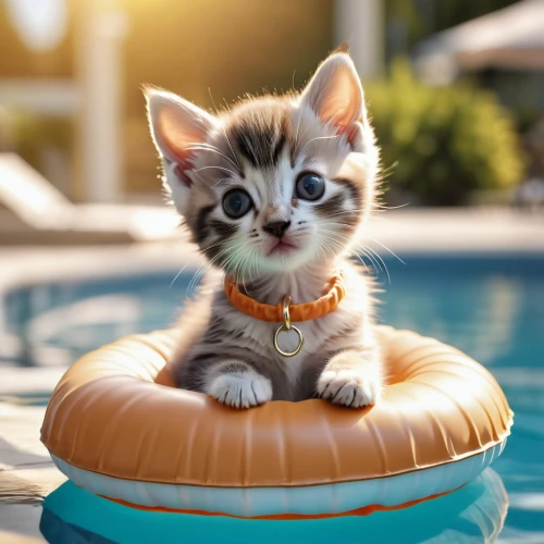 donut,summer floatation,sunlounger,cute cat,baby float,kitten,doughnut,palm kitten,jumping into the pool,tabby kitten,blossom kitten,ginger kitten,tea party cat,lounger,little cat,doughnuts,american wirehair,perched on a log,cat image,cat-ketch