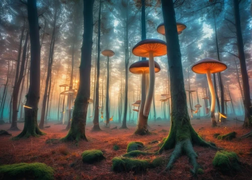 mushroom landscape,forest mushrooms,fairy forest,forest mushroom,germany forest,enchanted forest,forest of dreams,fairytale forest,mushrooms,foggy forest,toadstools,umbrella mushrooms,forest floor,fairy lanterns,tree mushroom,fungi,mushroom island,cartoon forest,haunted forest,elven forest,Art,Artistic Painting,Artistic Painting 46