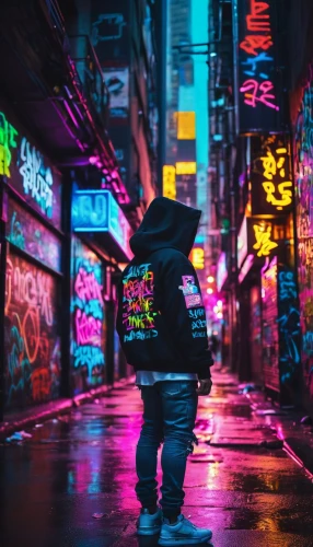 cyberpunk,tokyo,colorful city,hk,tokyo city,hong kong,urban,taipei,shinjuku,shibuya,walking in the rain,osaka,shanghai,alleyway,alley,tokyo ¡¡,harajuku,neon,slum,neon lights,Conceptual Art,Sci-Fi,Sci-Fi 26