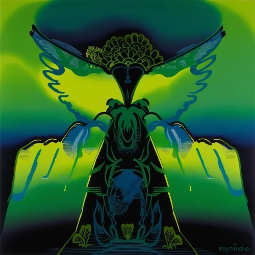 the archangel,angelology,archangel,aurora butterfly,large aurora butterfly,absinthe,black angel,dragon of earth,solar wind,quetzal,shamanic,green bird,high priest,green aurora,death angel,dark angel,patrol,firebird,psychedelic art,celtic tree,Illustration,Vector,Vector 09