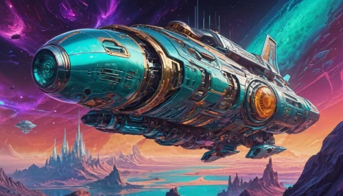 valerian,sci fiction illustration,gas planet,space ships,cg artwork,vulcania,argus,nautilus,space ship,space art,nebula guardian,alien ship,scifi,victory ship,airship,spacescraft,sci-fi,sci - fi,starship,spacecraft