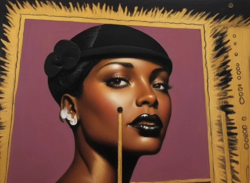 oil painting on canvas,oil on canvas,meticulous painting,black woman,gold paint stroke,wall art,art painting,graffiti art,african american woman,gold paint strokes,painting technique,custom portrait,fine art,african woman,painting,gold foil art,fresh painting,oil painting,mural,rwanda,Illustration,Realistic Fantasy,Realistic Fantasy 21