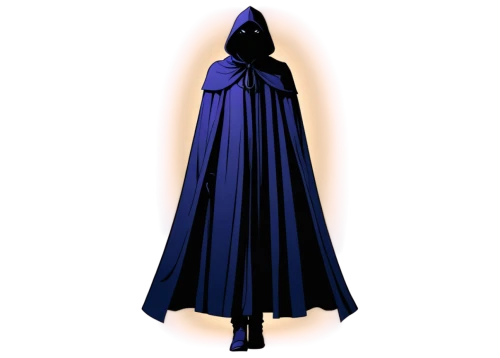 celebration cape,burqa,cloak,grimm reaper,abaya,overskirt,hooded man,burka,caped,darth wader,vestment,imperial coat,grim reaper,gothic dress,gown,cleanup,dress form,clergy,drape,hooded,Illustration,Black and White,Black and White 04