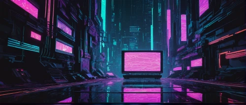 cyberpunk,neon arrows,vapor,cyber,matrix,shinjuku,metropolis,tokyo,neon,80's design,cyberspace,futuristic,ultraviolet,80s,aesthetic,tokyo city,neon lights,futuristic landscape,abstract retro,scifi,Illustration,Vector,Vector 06