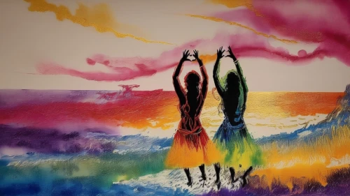 rainbow jazz silhouettes,watercolor background,water color,water colors,watercolor tassels,watercolor paint strokes,watercolor painting,watercolor paint,watercolors,rainbow waves,watercolor,loving couple sunrise,oil pastels,abstract watercolor,unicorn and rainbow,watercolor cocktails,watercolor paper,watercolour,rainbow background,watercolor arrows,Illustration,Realistic Fantasy,Realistic Fantasy 21