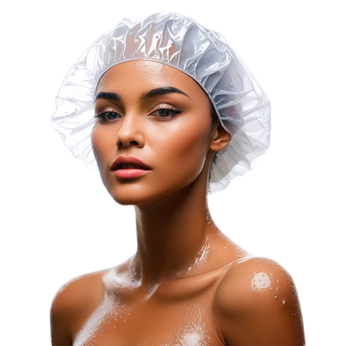 shower cap,artificial hair integrations,plastic wrap,shea butter,retouching,skin care,skin texture,healthy skin,cocoa butter,beauty mask,skincare,women's cosmetics,african american woman,argan,dermatologist,body scrub,bonnet,antibacterial protection,natural cosmetics,organic coconut oil,Illustration,Realistic Fantasy,Realistic Fantasy 34