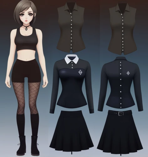 women's clothing,gothic fashion,ladies clothes,martial arts uniform,fashionable clothes,clothing,police uniforms,gothic dress,women clothes,anime japanese clothing,clothes,dress walk black,fashion vector,see-through clothing,costume design,bolero jacket,a uniform,uniforms,cute clothes,school clothes,Conceptual Art,Sci-Fi,Sci-Fi 11