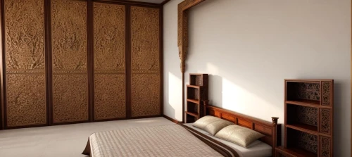 room divider,japanese-style room,wooden door,hinged doors,patterned wood decoration,armoire,walk-in closet,wall panel,bamboo curtain,guestroom,danish room,sleeping room,wooden wall,sliding door,wooden shutters,hallway space,hanok,guest room,search interior solutions,moroccan pattern,Interior Design,Bedroom,Tradition,Yogyakarta Style