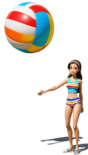beach ball,ball (rhythmic gymnastics),exercise ball,bouncy ball,beach volleyball,volleyball,3d figure,water volleyball,3d model,3d modeling,3d bicoin,beach sports,female swimmer,volleyball player,rope (rhythmic gymnastics),beach toy,footvolley,jumping rope,water balloon,sports balls,Unique,Design,Character Design
