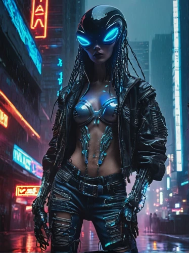 cyberpunk,catwoman,cyber glasses,electro,futuristic,cyborg,masquerade,neon body painting,cyber,cobra,terminator,nova,matrix,femme fatale,katana,indigo,scifi,renegade,electric,birds of prey-night,Conceptual Art,Sci-Fi,Sci-Fi 13