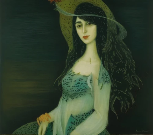 the sea maid,rusalka,the hat of the woman,girl with a dolphin,siren,woman's hat,amano,girl on the boat,girl in a long dress,mermaid,art deco woman,the hat-female,crocodile woman,el mar,water nymph,merfolk,the night of kupala,yellow sun hat,woman with ice-cream,vietnamese woman,Illustration,Abstract Fantasy,Abstract Fantasy 16