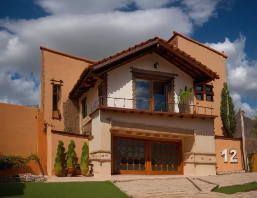 hacienda,villa,two story house,traditional house,exterior decoration,spanish tile,bendemeer estates,private house,la rioja,casa c-101,santa fe,large home,ouarzazate,house insurance,beautiful home,clay tile,house front,house for sale,holiday villa,chalet,Photography,General,Realistic