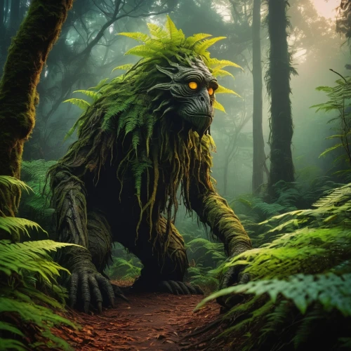 forest king lion,forest dragon,forest man,forest animal,tree man,aaa,druid,dryad,patrol,druid grove,the forest fell,groot,waldmeister,tree-rex,green dragon,nature's wrath,supernatural creature,the ugly swamp,fantasy picture,predator,Conceptual Art,Graffiti Art,Graffiti Art 12