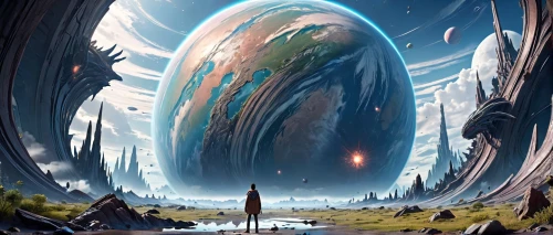 alien planet,alien world,ice planet,futuristic landscape,sci fiction illustration,planet eart,fantasy landscape,space art,planet alien sky,planet,gas planet,fantasy picture,fantasy art,cuthulu,terraforming,nautilus,world digital painting,extraterrestrial life,desert planet,vast,Anime,Anime,General