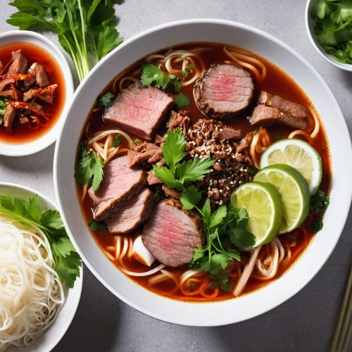 beef noodle soup,bún bò huế,thai northern noodle,asian soups,bún riêu,singapore-style noodles,yaka mein,vietnamese cuisine,thai noodle,thai noodles,pho,bars ramen in saigon,mee siam,chinese sour spicy soup,vietnamese food,noodle soup,hot dry noodles,pho ga,laotian cuisine,noodle bowl,Photography,General,Realistic