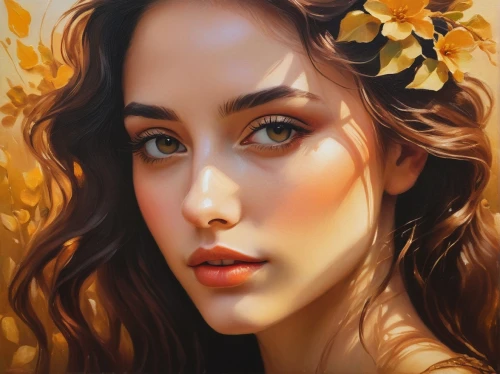 fantasy portrait,golden flowers,digital painting,romantic portrait,gold flower,world digital painting,flower painting,portrait background,golden wreath,gold filigree,tiger lily,fantasy art,mystical portrait of a girl,digital art,girl portrait,boho art,flower gold,autumn gold,golden autumn,girl in flowers,Photography,Documentary Photography,Documentary Photography 30