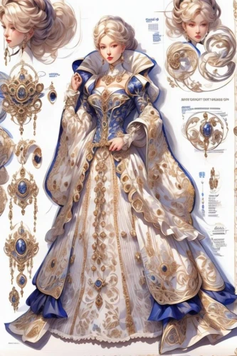 rococo,suit of the snow maiden,baroque,ball gown,baroque angel,cinderella,fairy tale character,costume design,elizabeth i,the carnival of venice,dress form,princess' earring,sapphire,cepora judith,overskirt,bridal clothing,bridal accessory,mazarine blue,blue enchantress,fabric design