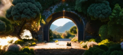 archway,hobbit,gateway,portal,hobbiton,tunnel of plants,el arco,stargate,rose arch,3d fantasy,heaven gate,doorway,natural arch,portals,the door,garden door,half arch,iron gate,merida,games of light,Photography,General,Natural