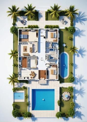 holiday villa,floorplan home,house floorplan,pool house,tropical house,luxury property,floor plan,estate agent,overhead shot,apartments,dunes house,resort,villa,bird's-eye view,drone image,3d rendering,large home,drone shot,roof top pool,view from above,Photography,General,Realistic