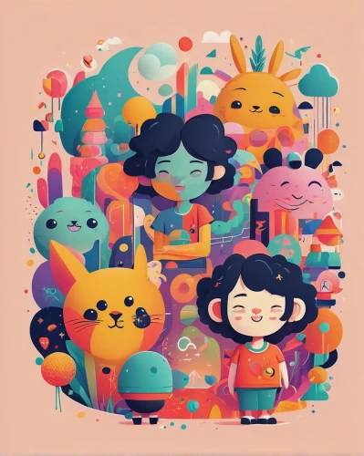colorful doodle,kids illustration,dream world,fairy tale icons,game illustration,pixaba,colorful stars,colorful life,cartoon forest,colorful city,travelers,small planet,illustrator,small animals,crowded,digital illustration,dreamland,characters,alien planet,color palette,Conceptual Art,Daily,Daily 10