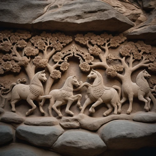 stone carving,carvings,carved wall,cave of altamira,clay figures,the court sandalwood carved,bighorn,hunting scene,animals hunting,indian art,wood carving,camel train,prehistoric art,bighorn sheep,sandstone wall,elephants,lion capital,barbary sheep,elephantine,nubian ibex,Photography,General,Cinematic