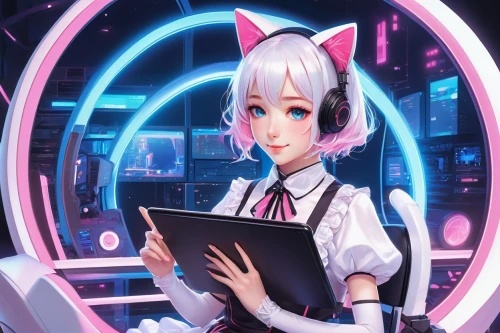 girl at the computer,librarian,computer,girl studying,computer icon,computer game,cyber,cpu,hatsune miku,scholar,book electronic,computer program,computer art,academic,compute,libra,e-reader,cg artwork,researcher,computer business,Conceptual Art,Daily,Daily 18