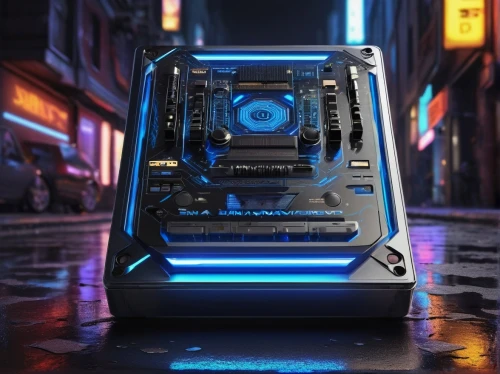 r2-d2,desktop computer,pc tower,barebone computer,cinema 4d,pc,cyberpunk,ryzen,vector,fractal design,computer case,compute,jukebox,turbographx,gpu,3d render,b3d,nova,graphic card,futuristic,Illustration,Paper based,Paper Based 11