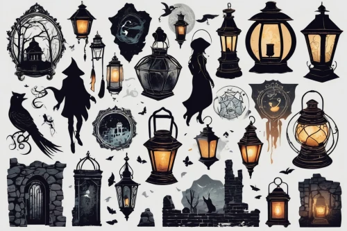 street lamps,houses clipart,paris clip art,fairy tale icons,gas lamp,halloween icons,lanterns,lamplighter,lamps,lampshades,fairy lanterns,halloween silhouettes,iron street lamp,street lights,islamic lamps,gothic architecture,angel lanterns,halloween background,lamppost,icon set,Unique,Design,Sticker