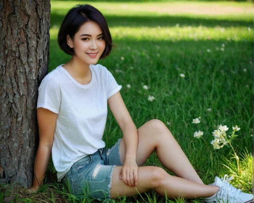 phuquy,vietnamese woman,yuri,vietnamese,asian woman,asian girl,forest background,girl lying on the grass,miss vietnam,green background,landscape background,flower background,beautiful girl with flowers,azerbaijan azn,asian,rou jia mo,girl sitting,wooden background,xiangwei,viet nam,Conceptual Art,Daily,Daily 34