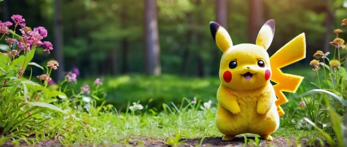 pika,pikachu,easter background,pokemon,pokémon,spring background,pokemon go,easter theme,pixaba,springtime background,pokemongo,happy easter hunt,easter banner,aaa,yellow grass,children's background,forest animal,in the tall grass,aa,bunny on flower,Illustration,Abstract Fantasy,Abstract Fantasy 08